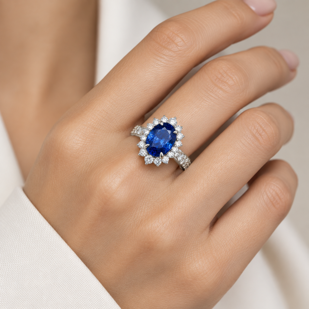 Anello Blue Princess