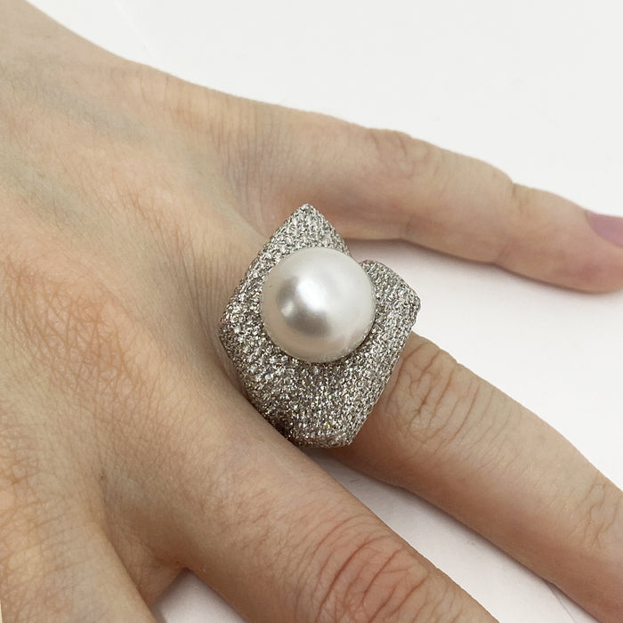 Anello Diamonds Pearl