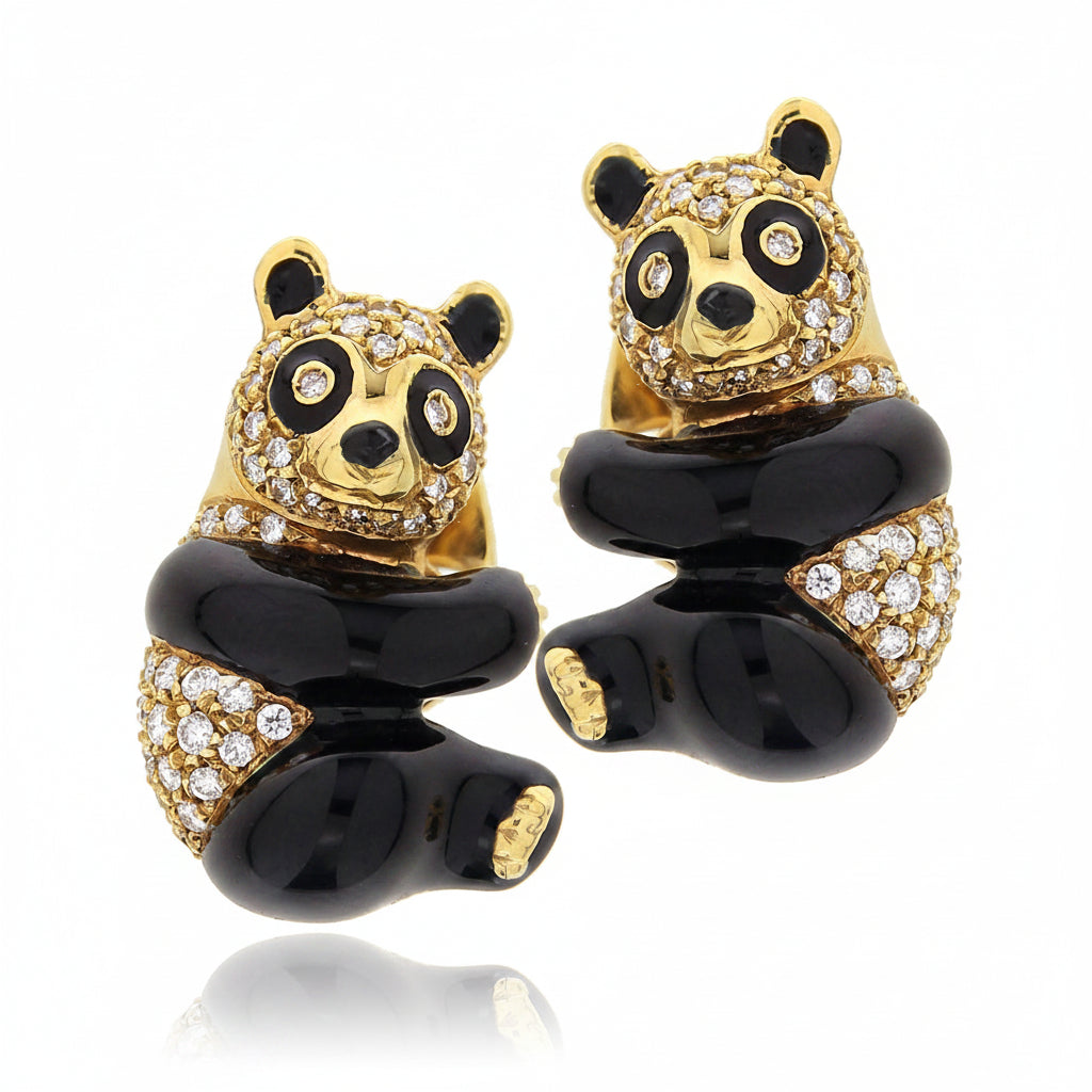 Orecchini Panda