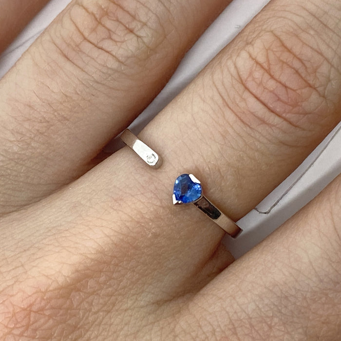 Anello Blue Hope Heart