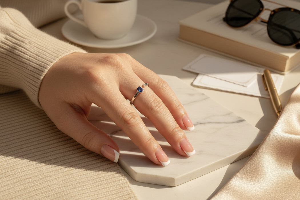 Anello Hope  Blue   Emerald