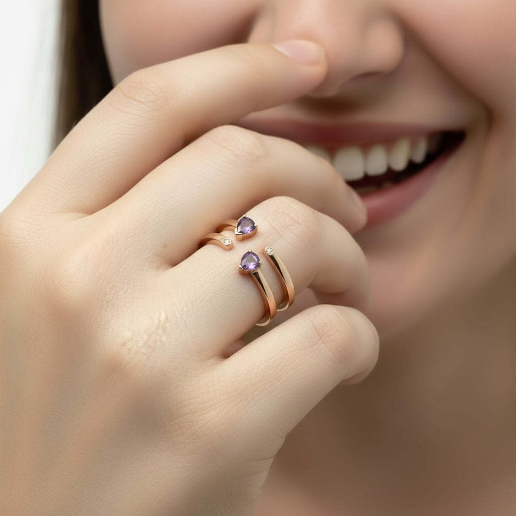 Anello  Hope Pink Heart