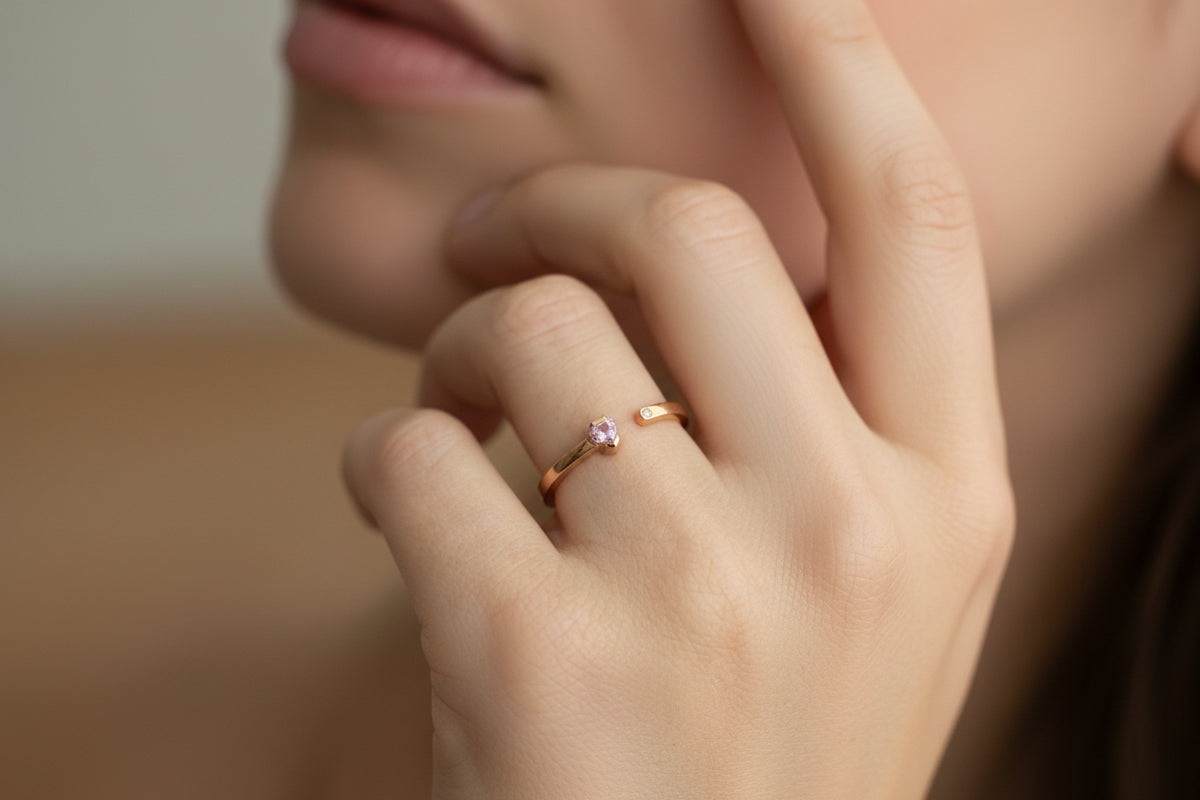 Anello  Hope Pink Heart