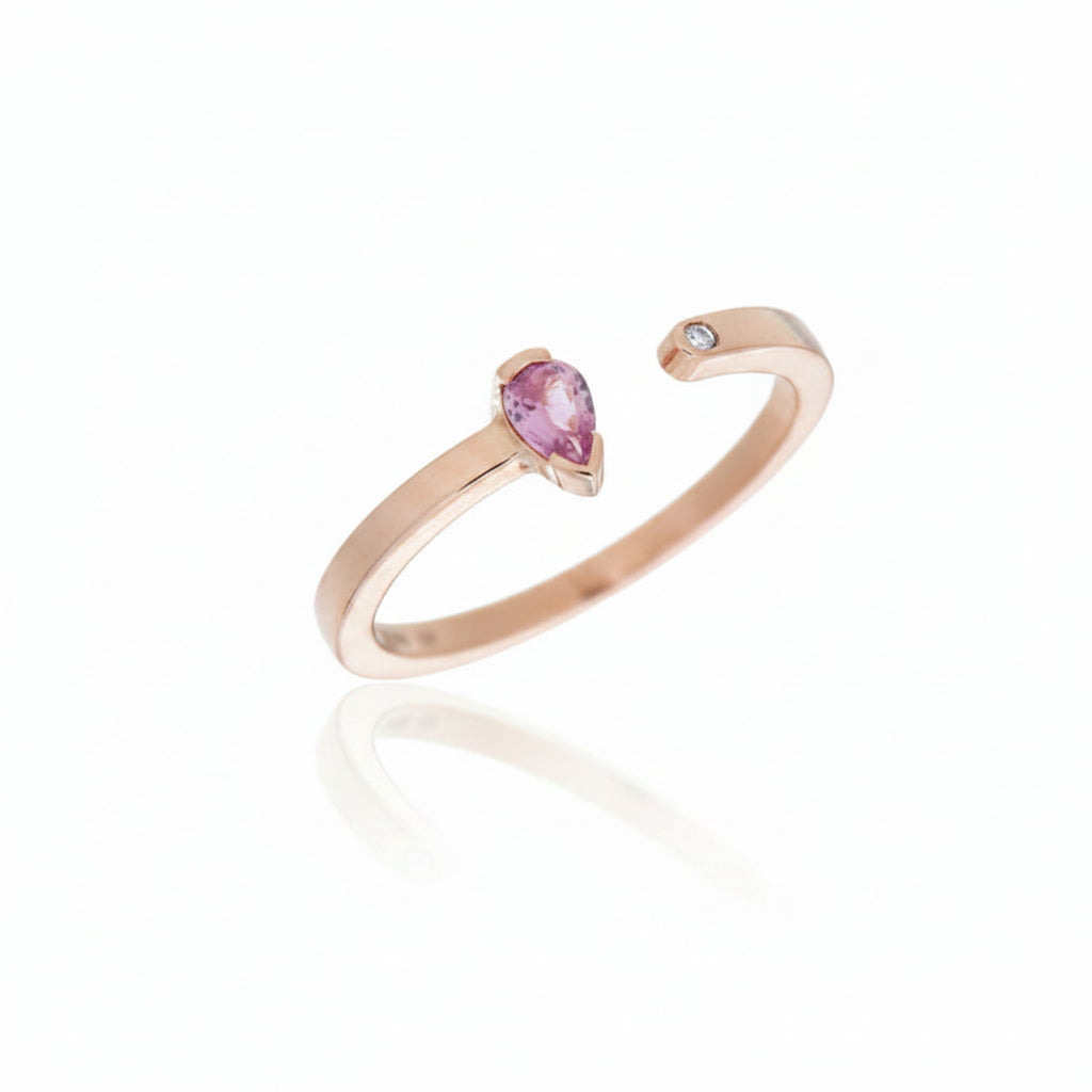 Anello Hope Pink  Pear