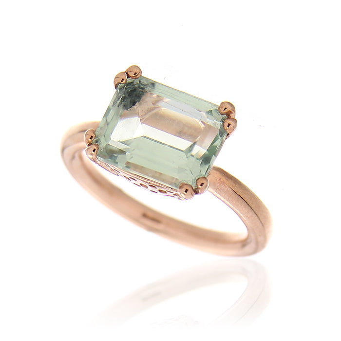 Anello Caramel Emerald Green 9Kt