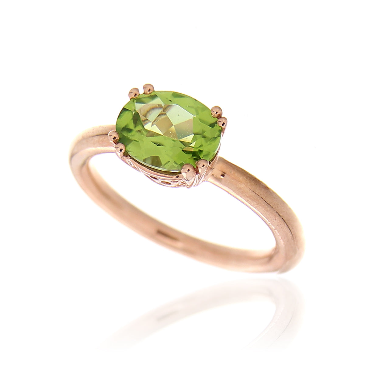Anello Caramel Green 9Kt