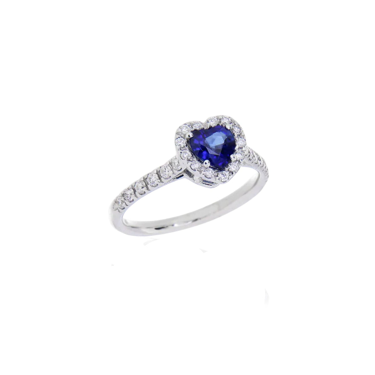 Anello Blu Heart