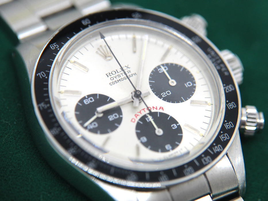 Rolex Daytona 6263 Raro Big Red Silver Dial
