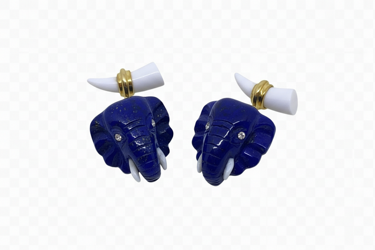 Gemelli Antorà elefanti dark blue